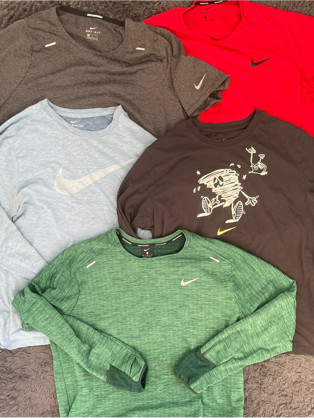 Men Size XL Nike Dri-Fit T-Shirt Long Sleeve Bundle Lot